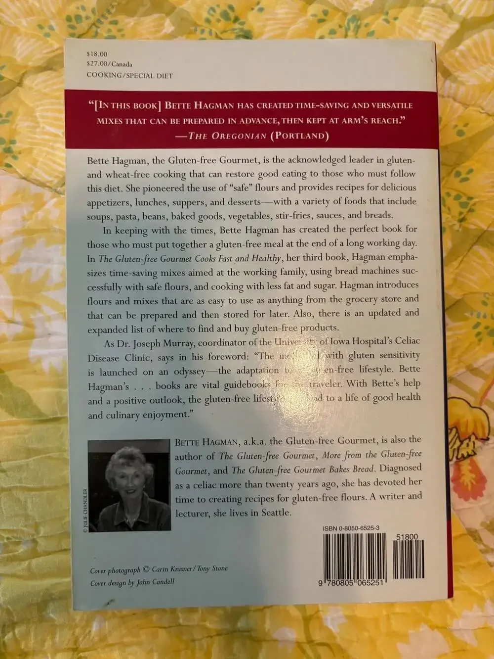 EUC The Gluten-Free Gourmet Cooks Fast and Healthy by Bette Hagman Paperback